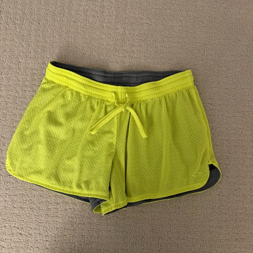 Champion Neon Yellow Athletic Shorts
